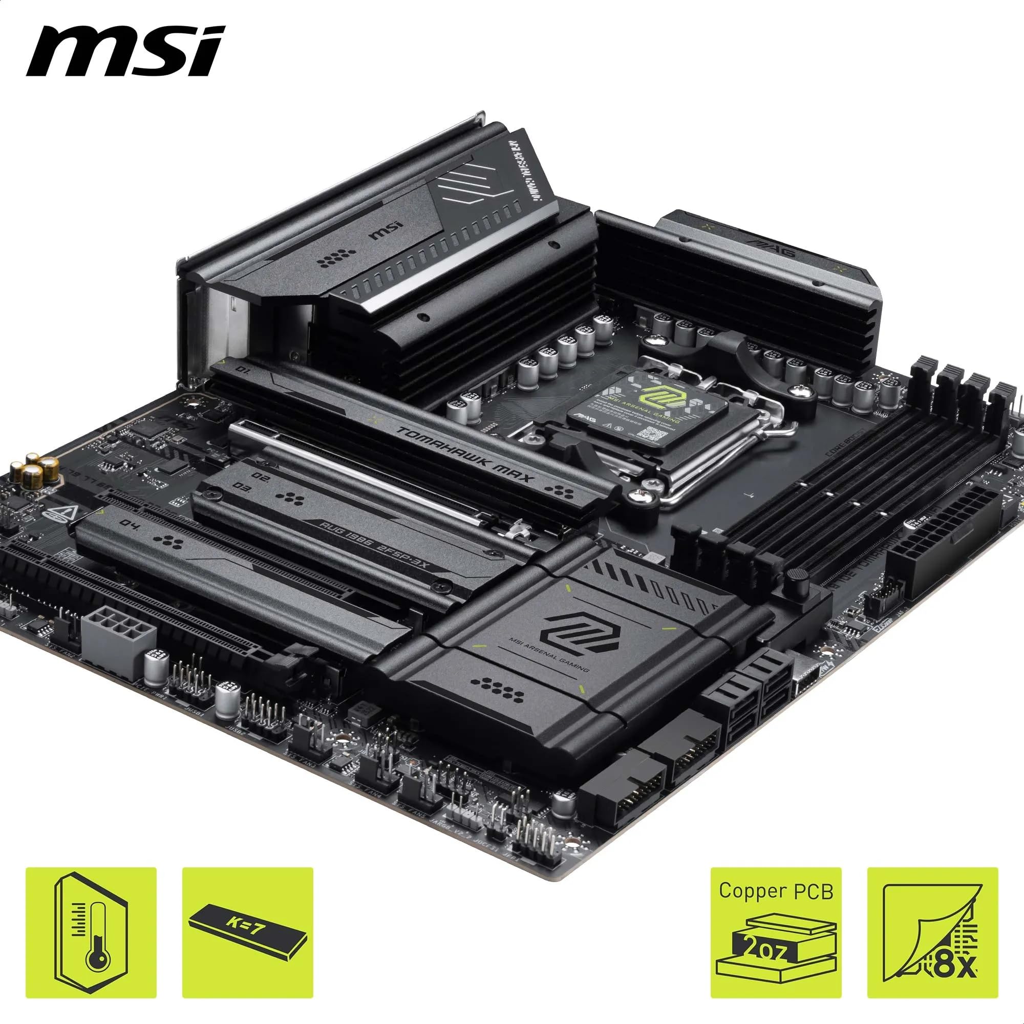 Amazon | MSI MAG X870E TOMAHAWK MAX WIFI ATXマザーボード MB6976